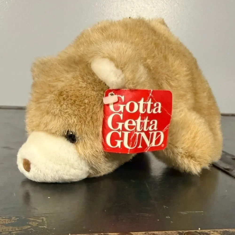 Gund Vintage Snuff Bear Plush Stuffed Animal  Brown 7”  Tags